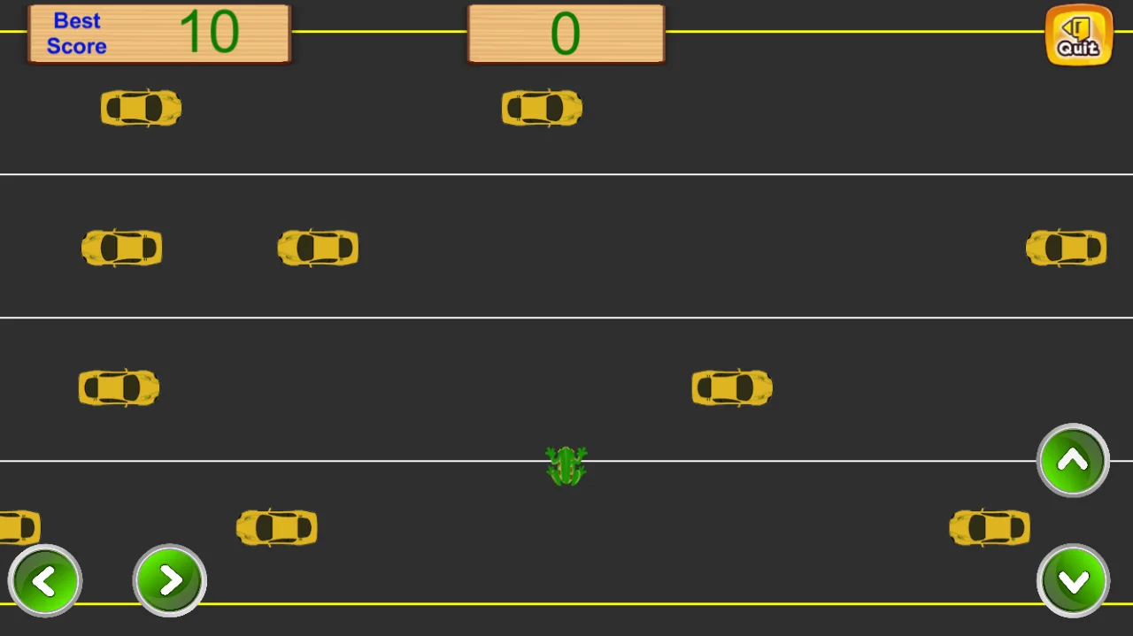 Traffic crossing mini-game screenshot from Panda's Adventure