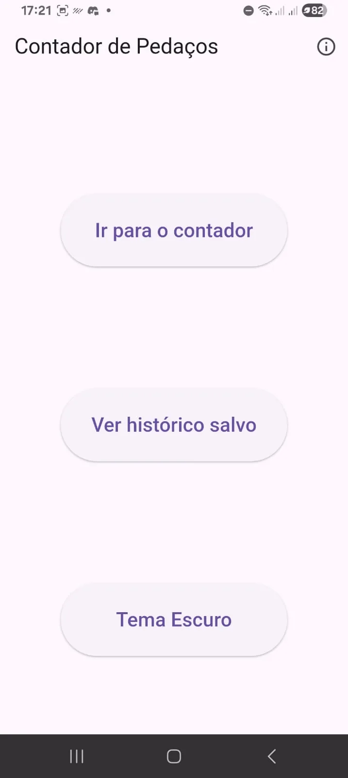 Rodízio Contado home screen in light mode